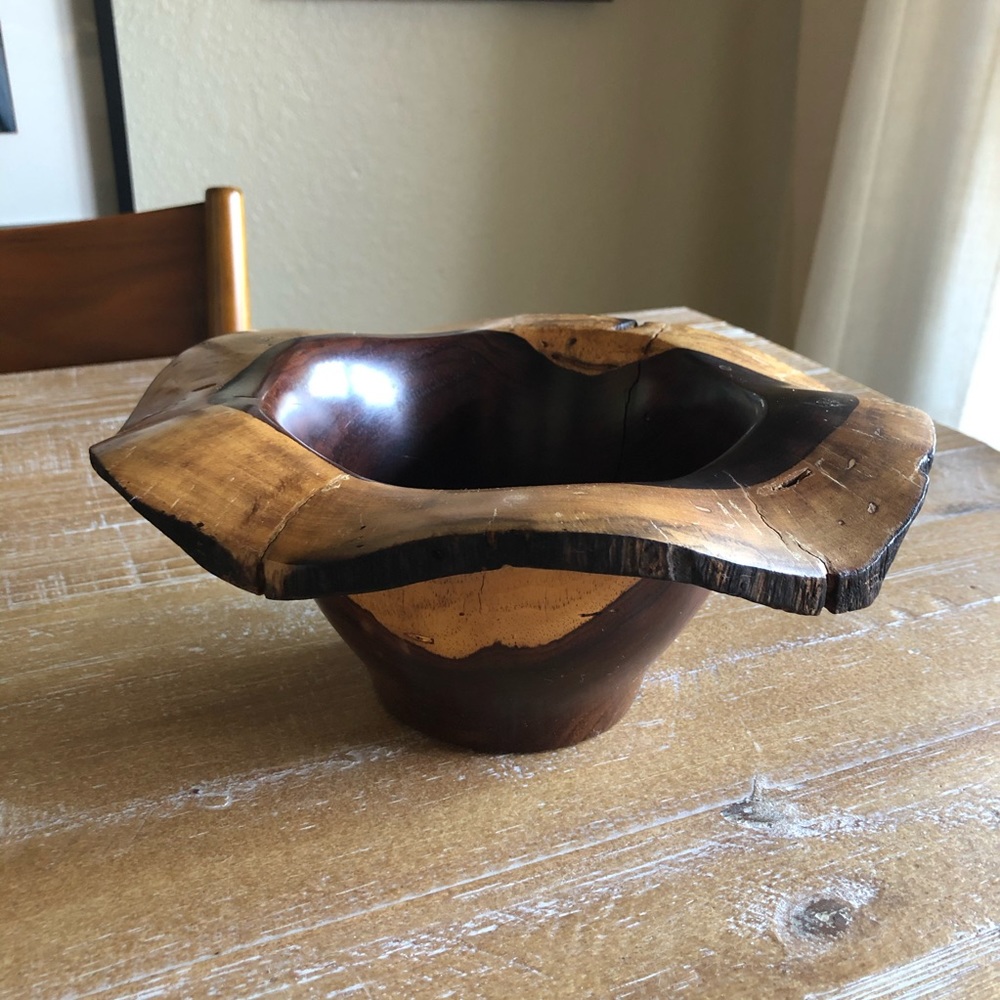 Raw Edge Costa Rican Hardwood Bowl